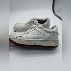 Alo Yoga Recovery Mode Sneakers Gum Sole & Natural White Size W 9 M 7.5